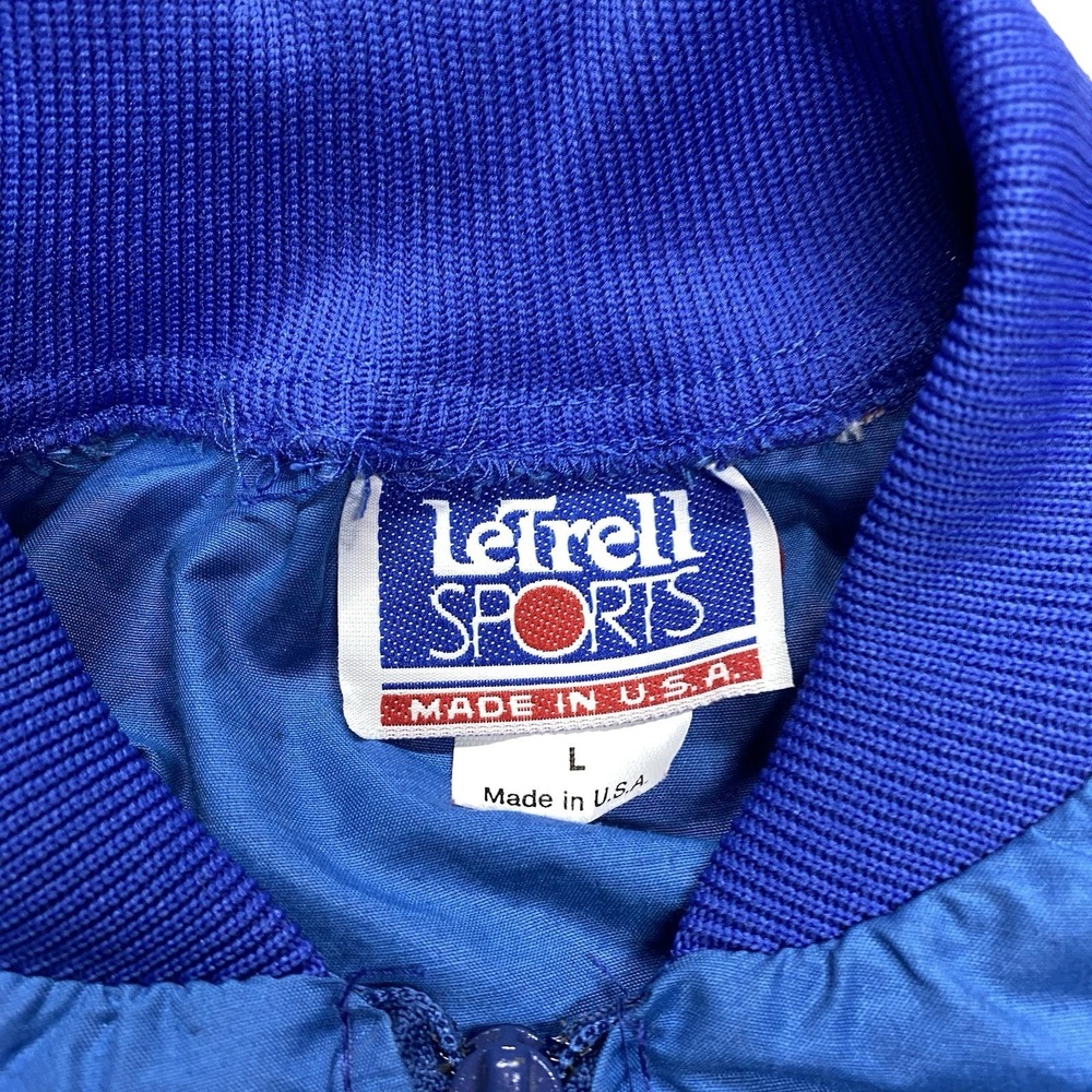 Rare VTG LeTrell Sports "Athletes in Action" Full Zip Track Jacket USA 80s SZ L - Picture 5 of 8